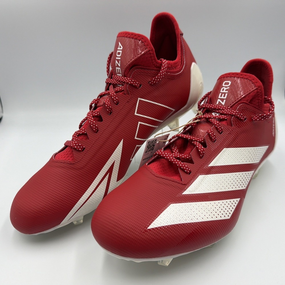Adidas Adizero Electric Footballl Cleats - Power Red/Cloud White - IF1917 - 10.5